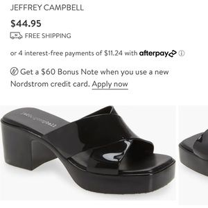 Jeffrey Campbell bubblegum sandal size 7 | 38